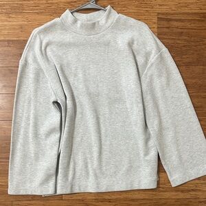 Old Navy Light Gray Women's Mock Neck Sweatshirt